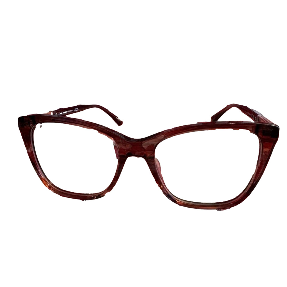 Kate Spade CLIO/G 1ZX Eyeglasses Pink Horn 53 mm – Authentic Women’s Full‑Rim